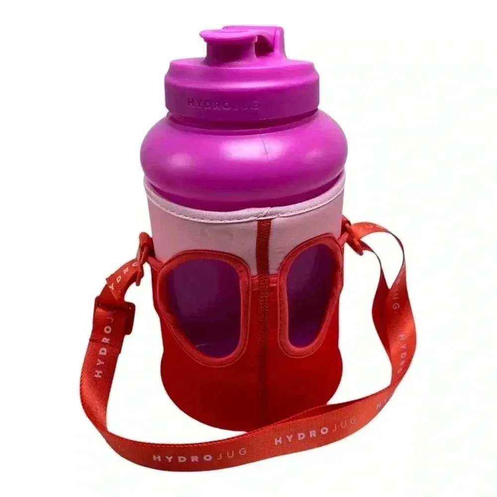 Hydrojug bottle with sleeve and strap